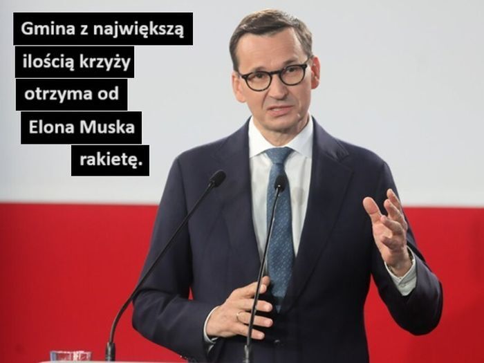 Gmina z największą ilością krzyży otrzyma od Elona Muska rakietę.