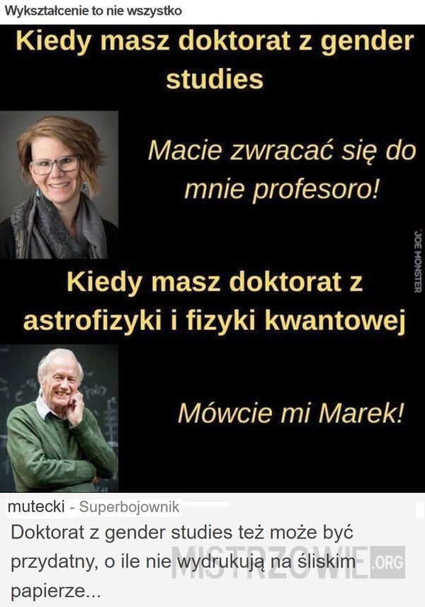 Wykształcenie to nie wszystko –