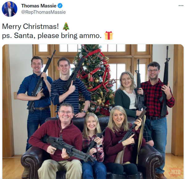 Polityk Partii Republikańskiej zrobił sobie z rodziną takie zdjęcie, co wywołało u lewicy incydent kałowy