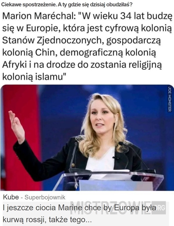 Ciekawe spostrzeżenie –