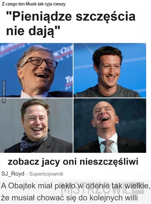 Z czego ten Musk tak ryja cieszy –